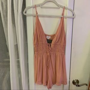 Tie Front Cut Out Romper